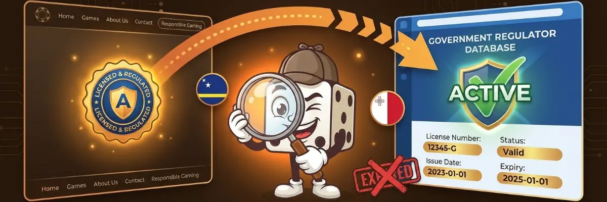 How to check if a casino license is real by verifying it on the regulator website