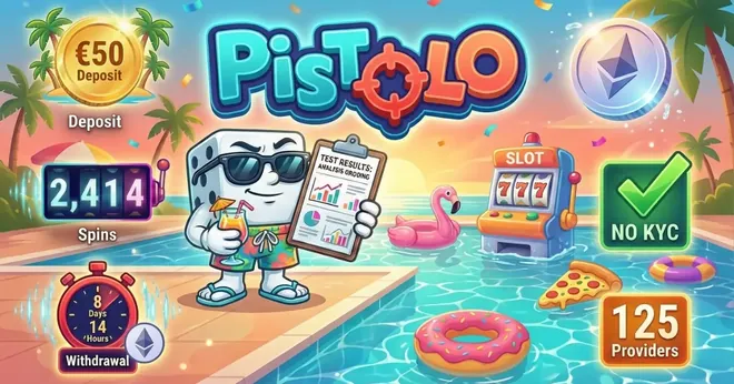 Pistolo Casino welcome bonus real money test