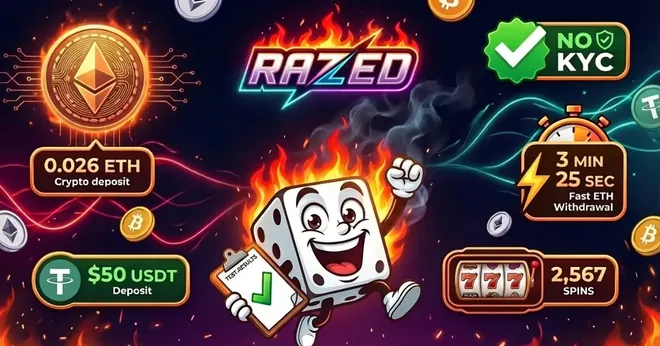 Razed Casino welcome bonus real money test