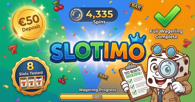Slotimo Casino welcome bonus test
