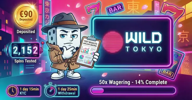 Wild Tokyo Casino welcome bonus test
