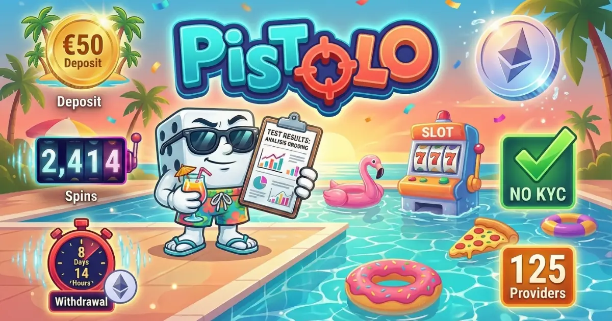 Pistolo Casino welcome bonus real money test