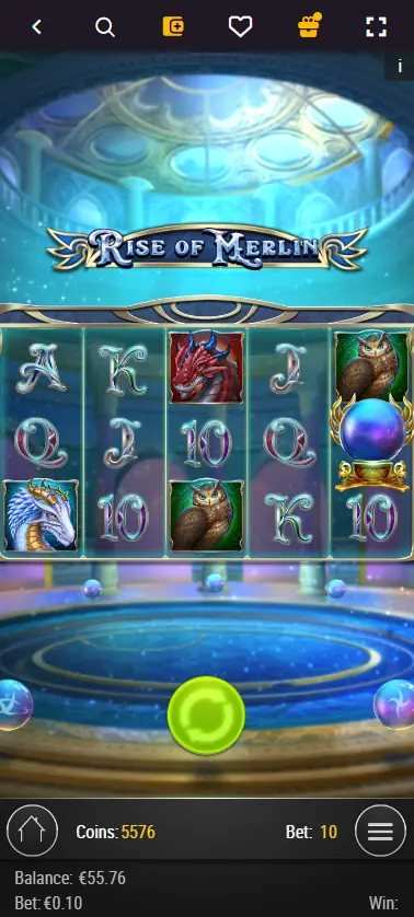 Wild Tokyo Casino Rise of Merlin slot game by Play n GO