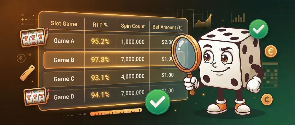 Verified slot RTP database showing real-world testing data and actual slot RTP measurements