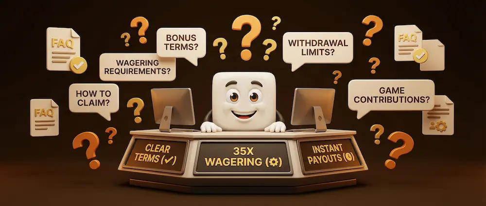 Casino welcome bonus frequently asked questions and answers for common bonus queries