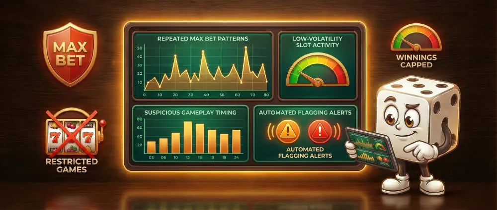 Bonus abuse detection methods and casino wagering tracking system explained